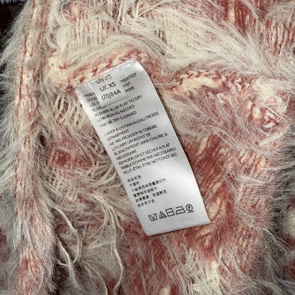 Free People Long Sleeve Knit Dress - Cream and Brown - Picture 9 of 10